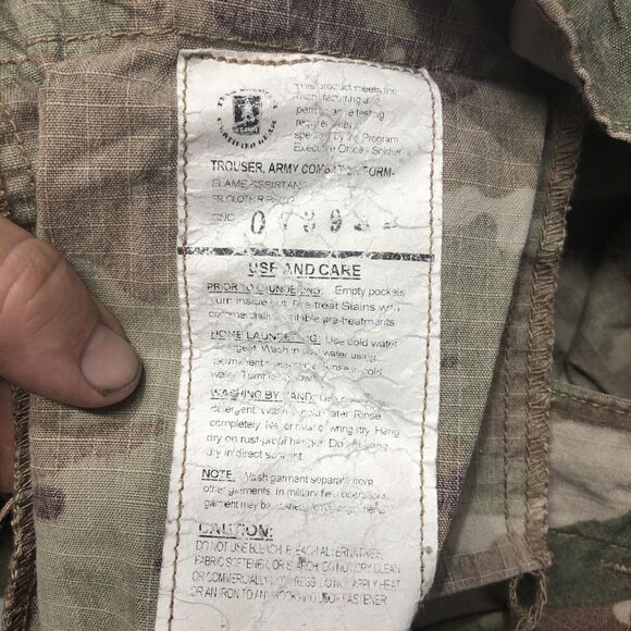 US Army OCP Garrison Pants 50/50 NYCO Camo Trousers MEDIUM SHORT Ocp Scorpion O - Picture 10 of 10